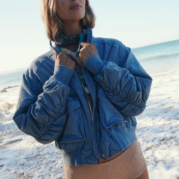 Free People We The Free Flying High Bomber Jacket - Picture 3 of 6